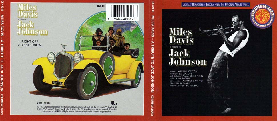 Miles DAVIS A Tribute to Jack Johnson